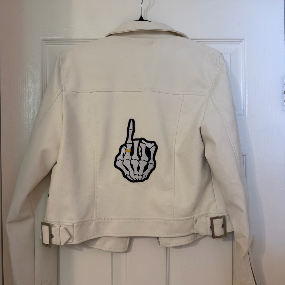 Ivory Bride Leather jacket
